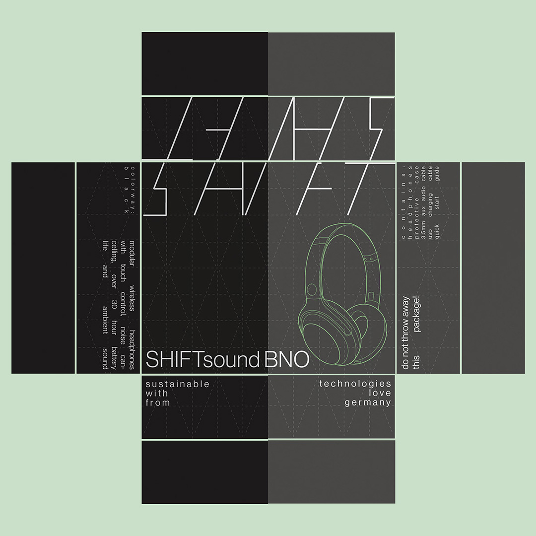 Dieline displaying both cardboard boxes